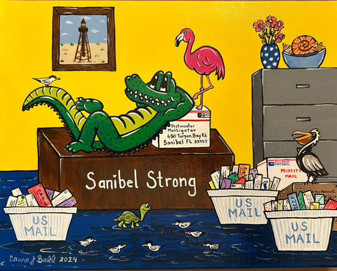 Mailigator Hurricane Party canvas print