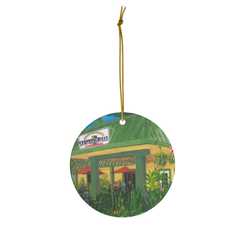 Round Ceramic Ornaments ( George and Wendy's)
